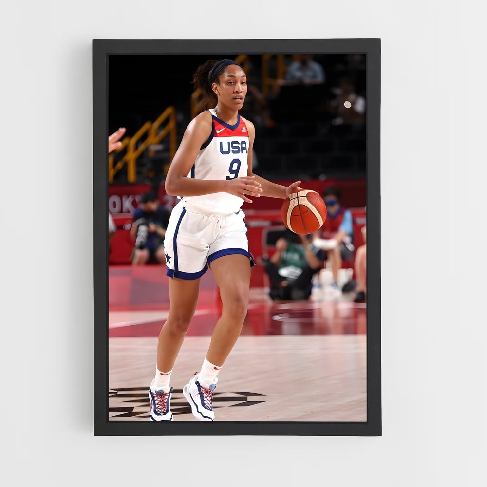 Poster wilson parquet – affiche Basketball (vue 2)